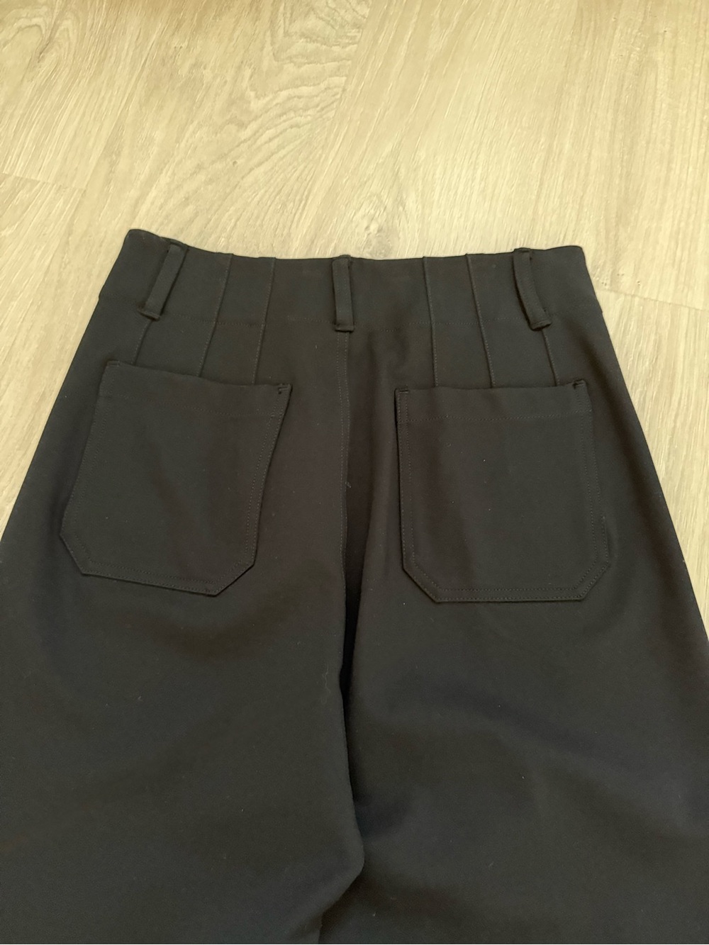 Maeve Anthro The Colette Cropped Wide-Leg Trousers Ponte Edition | Black | 29 - Picture 7 of 11